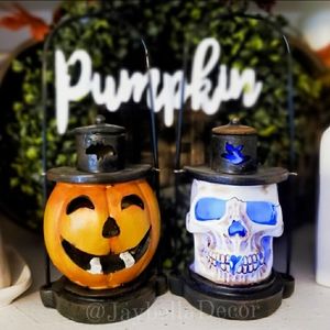 x2 Halloween Lanterns for Rae Dunn Decor